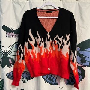 Flame cardigan